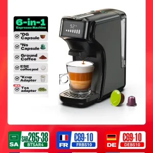 HiBREW 6in1 Capsule Coffee Machine Hot/Cold Multiple Espresso  Cappuccino Coffee Maker